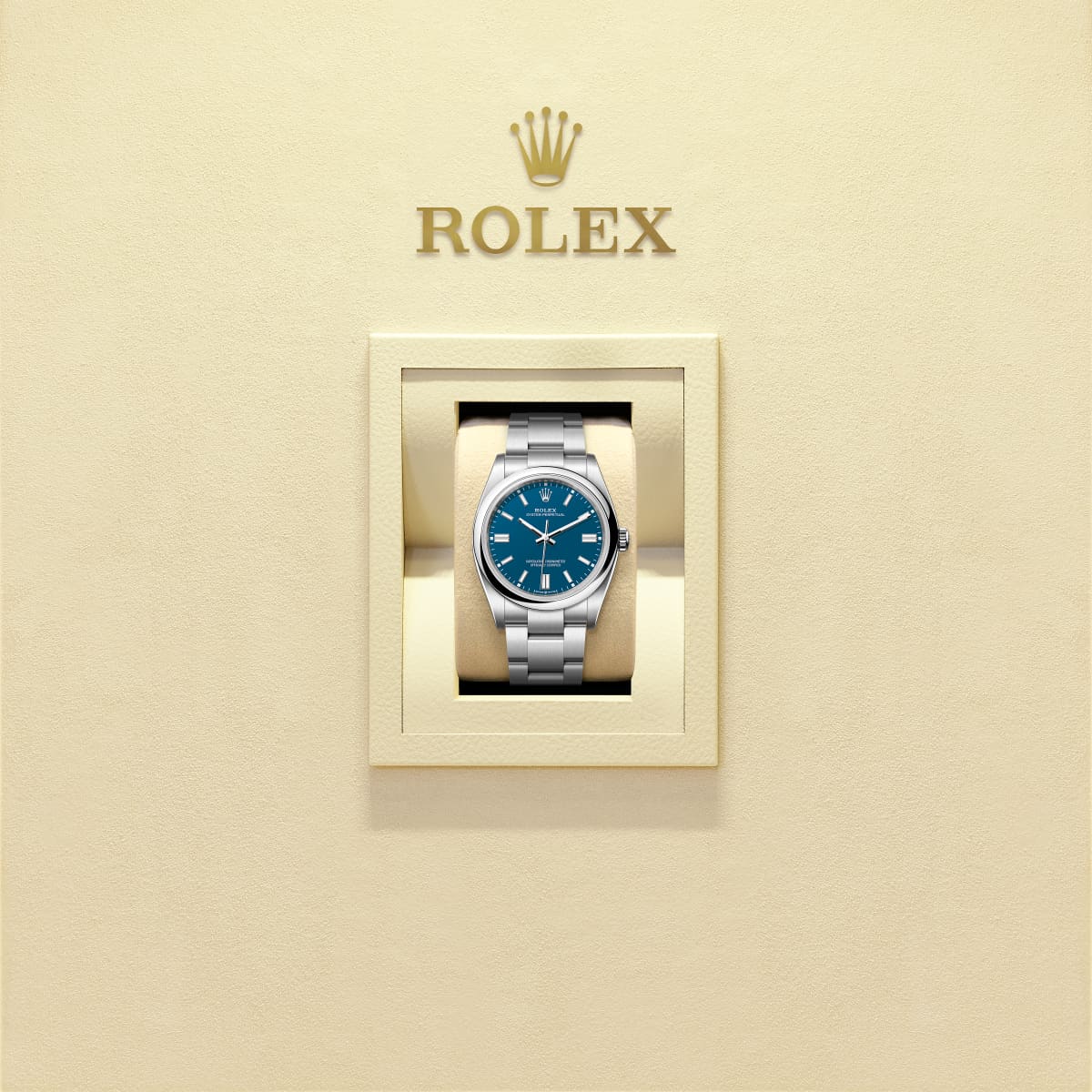 Unworn 2025, Rolex Oyster Perpetual, Oystersteel 41mm, Blue dial, Domed Oyster, Ref# 134300-0009, box and papers, watch in box