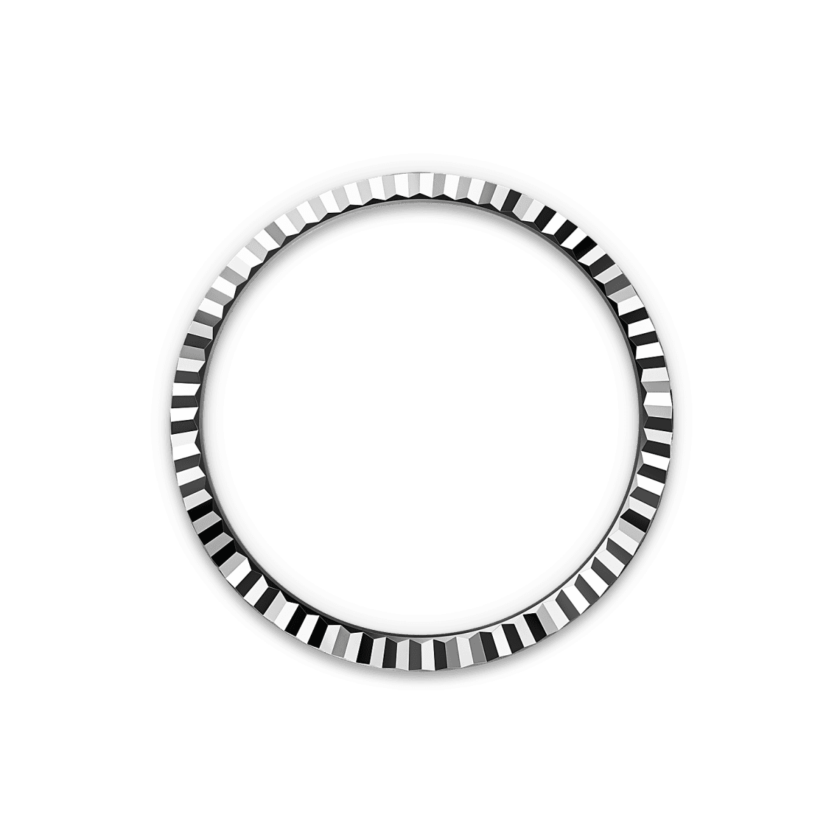 Unworn 2025, Rolex Land-Dweller 36, Oystersteel and 18k White Gold, Intense white dial, Fluted Flat Jubilee, Ref# 127234-0001, Bezel