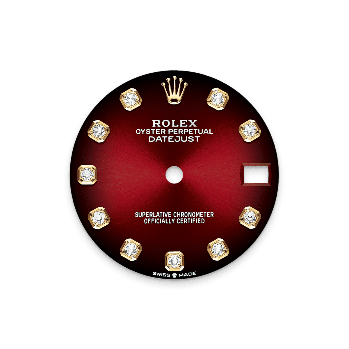 Unworn 2025, Rolex Datejust 31, 18k Yellow Gold, Diamonds, Ref# 278278-0049, box and papers, Dial