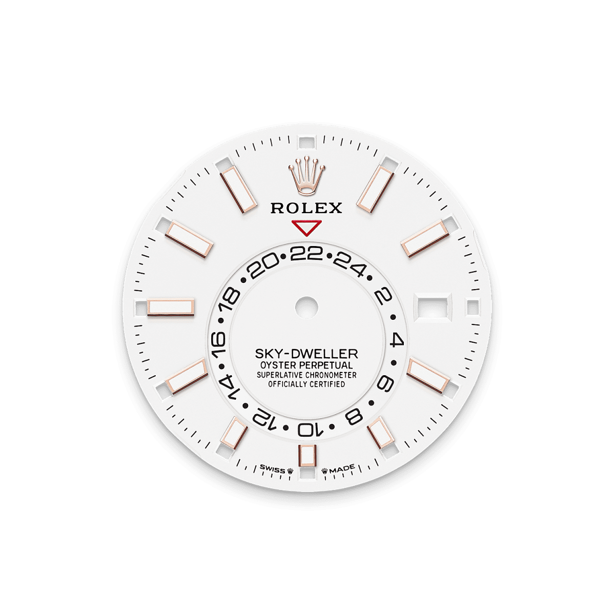 Rolex Sky-Dweller, 42mm, 18k Everose Gold, Ref# 336235-0003. Dial