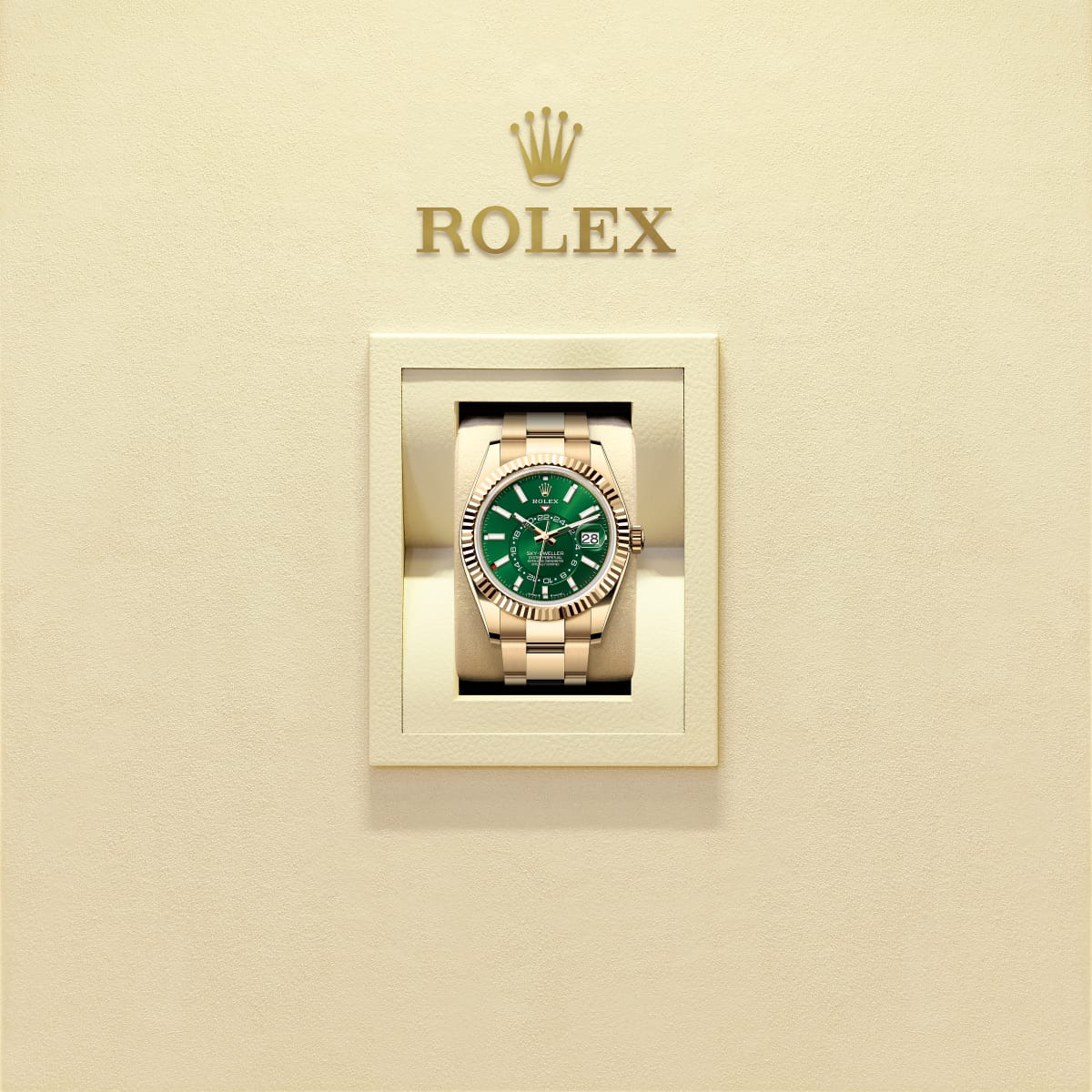 Unworn 2025, Rolex Sky-Dweller, 42mm, 18k Yellow Gold, Ref# 336938-0007, box & papers, Watch in box