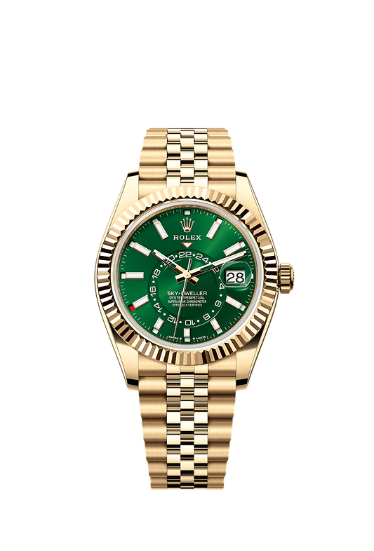Unworn 2025, Rolex Sky-Dweller, 42mm, 18k Yellow Gold, Ref# 336938-0008, box & papers