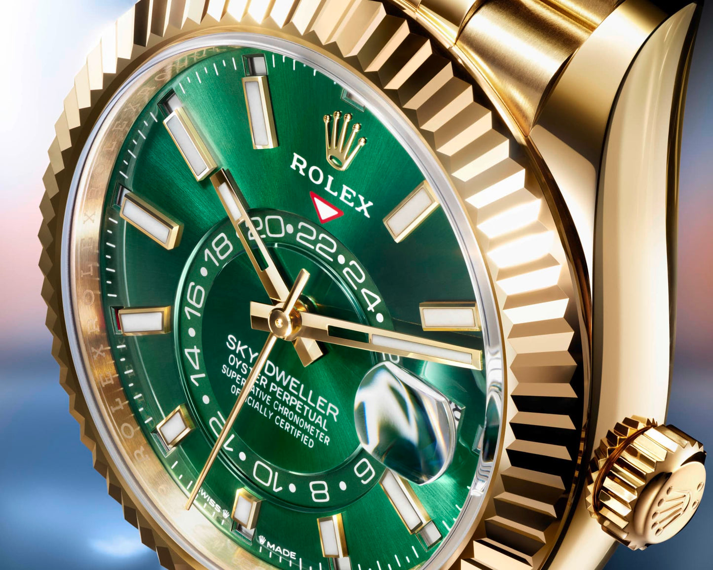 Unworn 2025, Rolex Sky-Dweller, 42mm, 18k Yellow Gold, Ref# 336938-0008, box & papers, Right