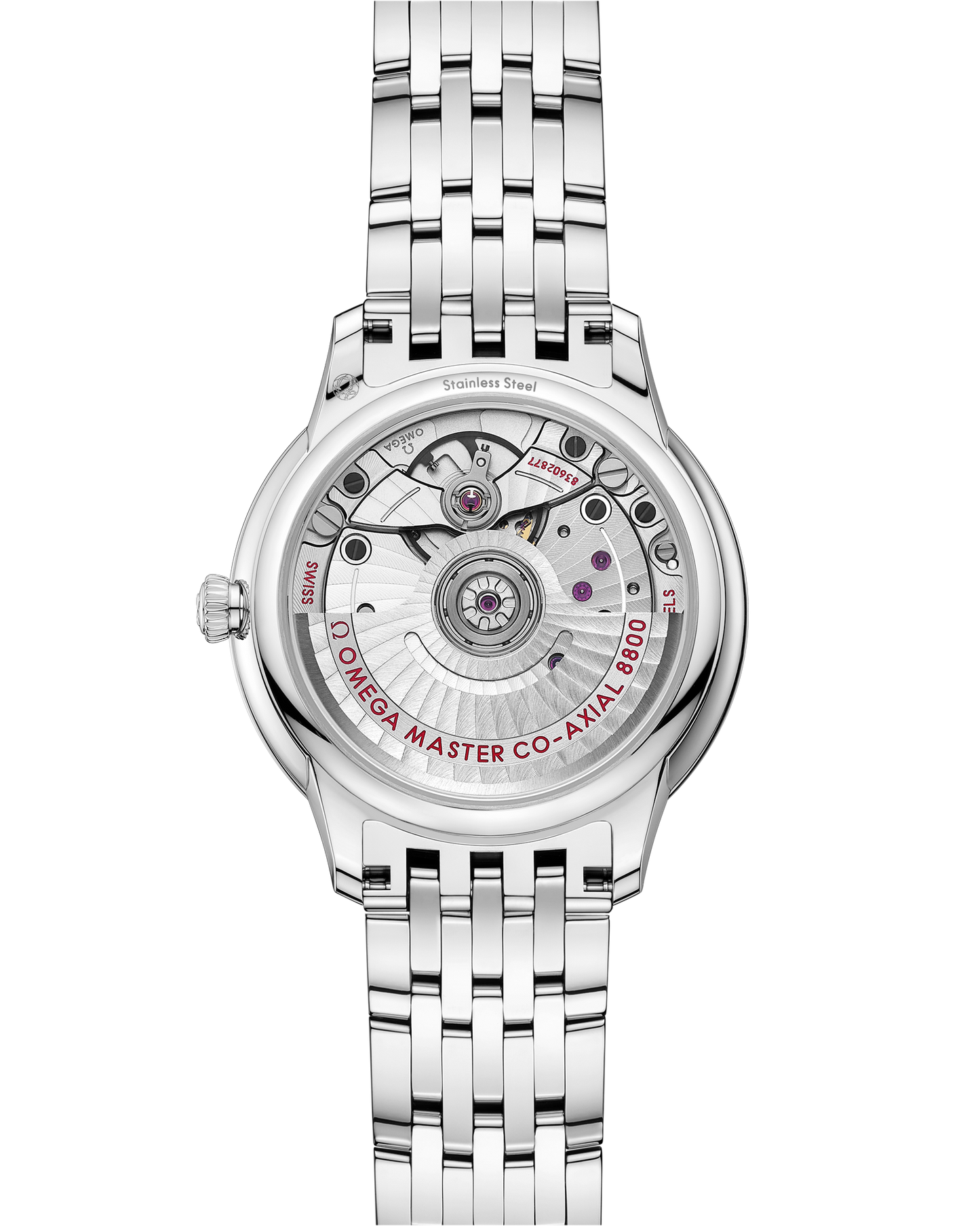 Unworn, Omega De Ville Prestige, Stainless Steel and Diamond-set, 34 mm, Ref# 434.15.34.20.52.002, Back