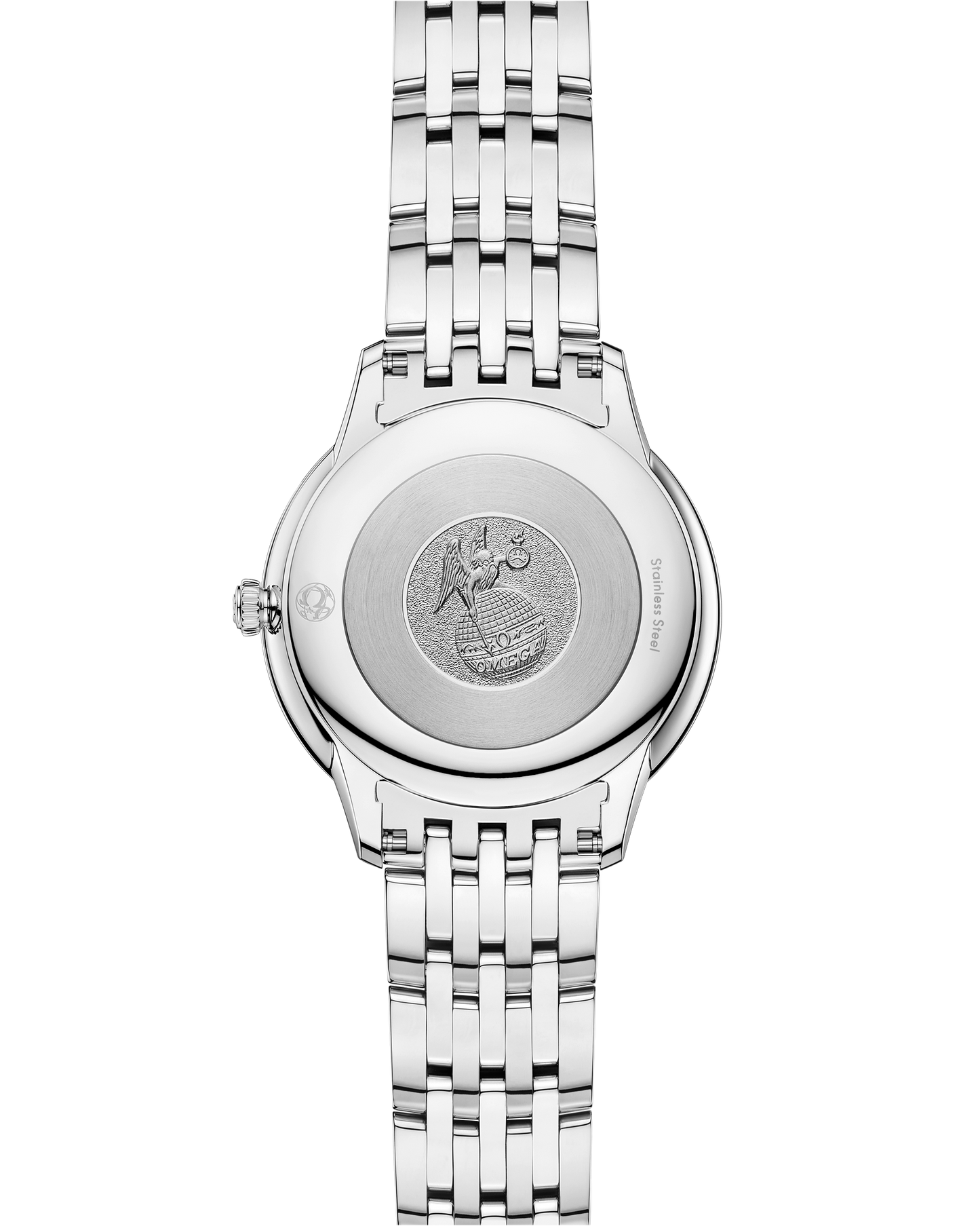 Unworn, Omega De Ville Prestige, Stainless Steel and Diamond-set, 30mm, Quartz, Ref# 434.15.30.60.52.001, back