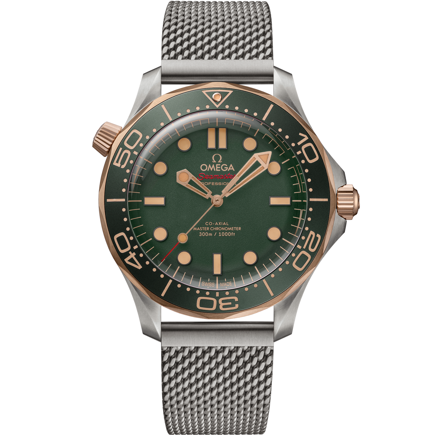 Unworn, Omega Seamaster Diver 300m, Titanium, 9K Bronze Gold, 42mm, Ref# 210.90.42.20.10.001