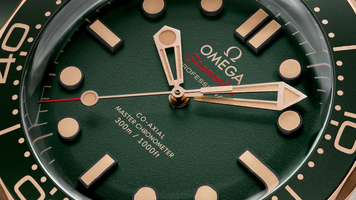 Unworn, Omega Seamaster Diver 300m, Titanium and 9K Bronze Gold, 42mm, Ref# 210.92.42.20.10.001, Dial