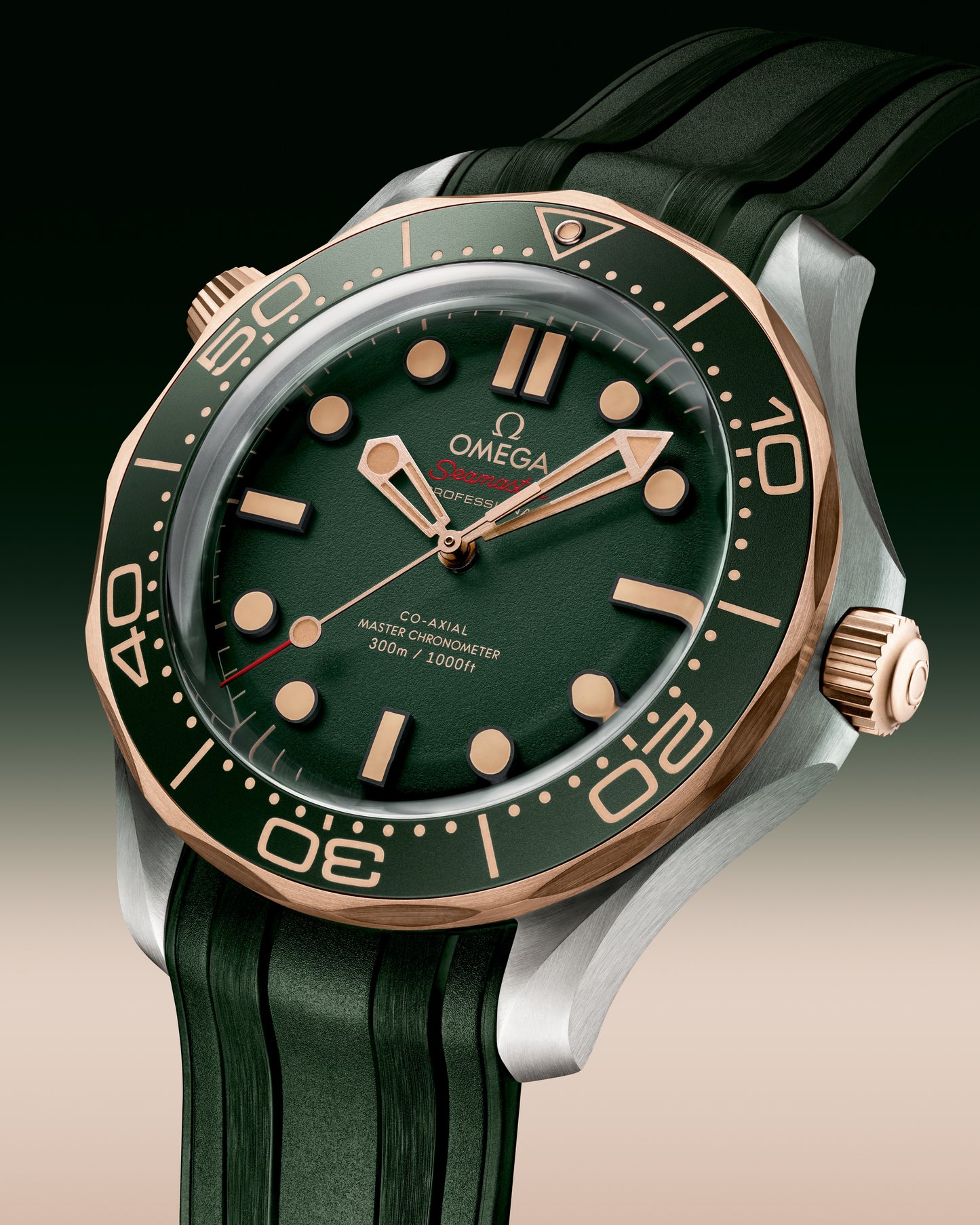 Unworn, Omega Seamaster Diver 300m, Titanium and 9K Bronze Gold, 42mm, Ref# 210.92.42.20.10.001, Right
