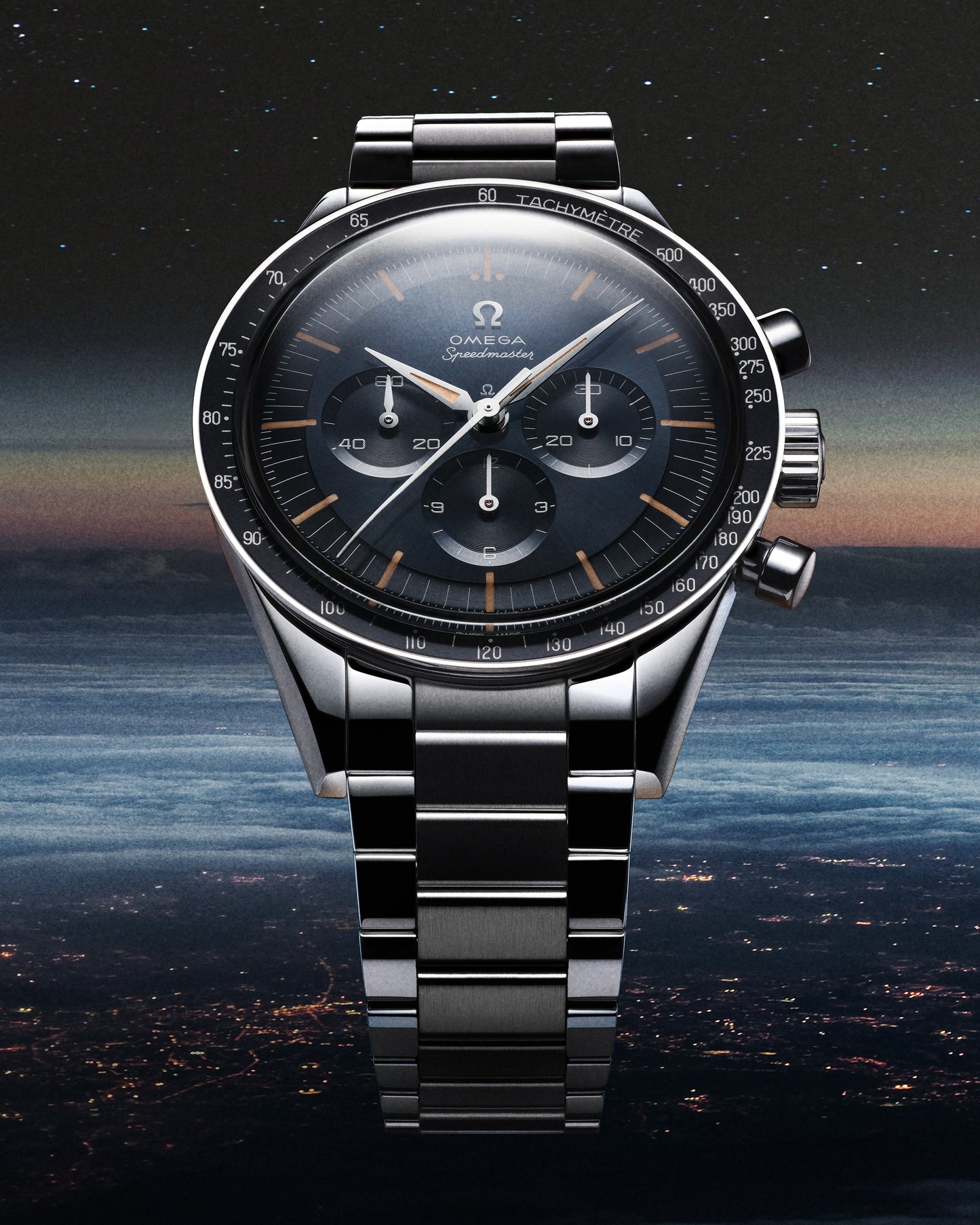 Unworn, Omega Speedmaster First Omega in Space, Co-Axial Chronograph, 39,7mm, Ref# 310.30.40.50.06.001, Main view