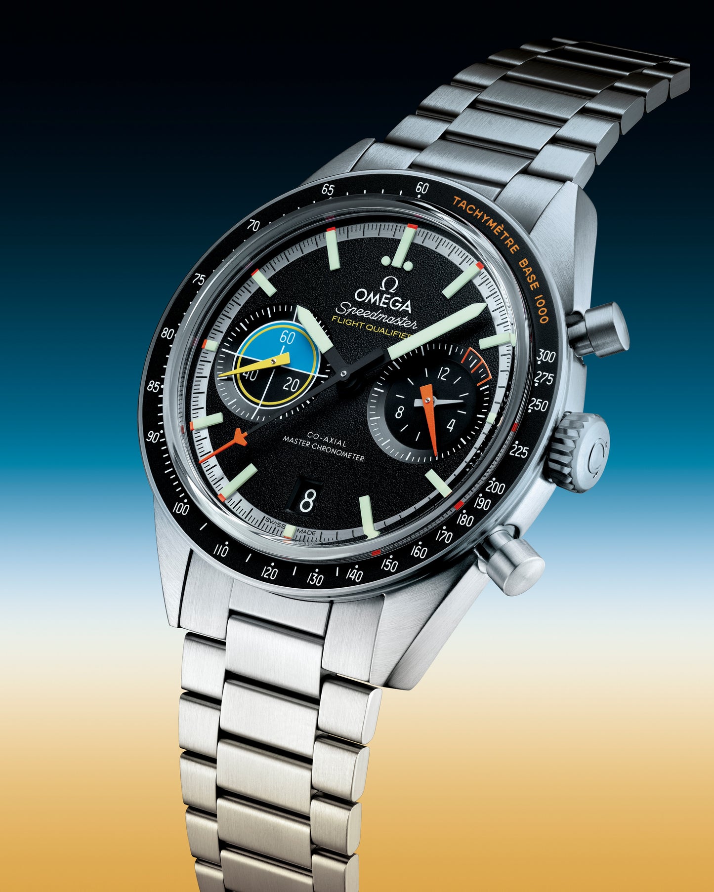 Unworn, Omega Speedmaster Pilot, Stainless Steel, Chronograph, 40.85 mm, Ref# 332.10.41.51.01.002, Right