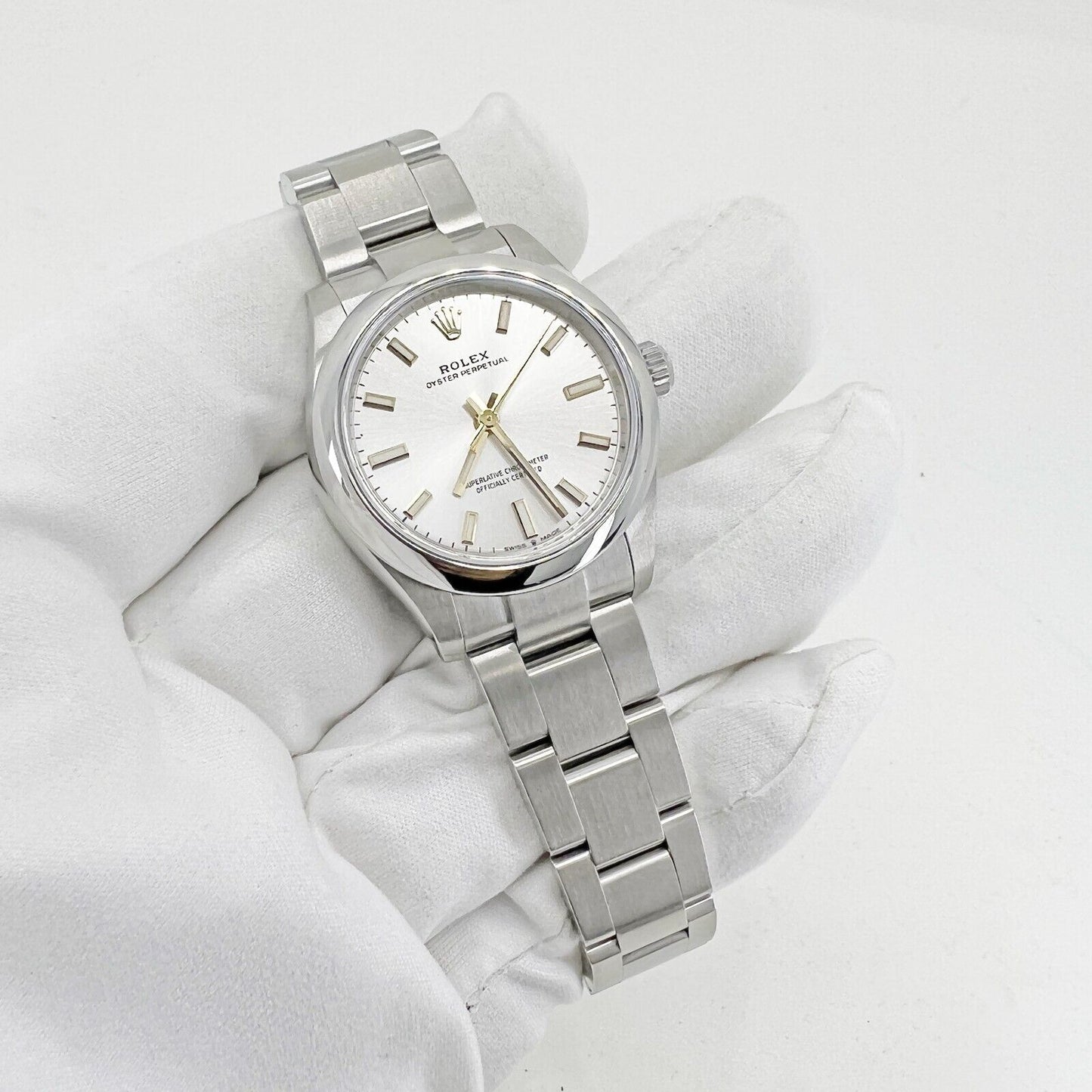 Rolex Oyster Perpetual Oystersteel, 31mm, Silver Dial, Ref# 277200-0001, Main view