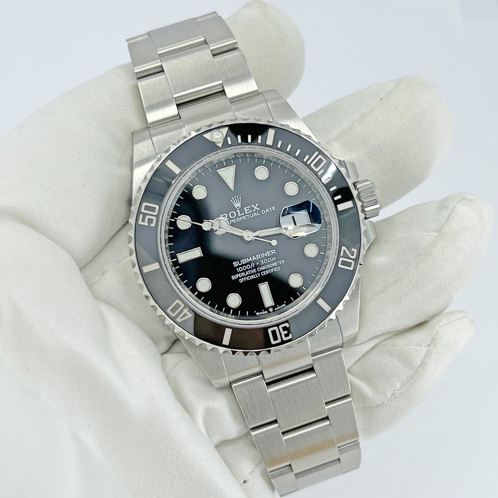 Rolex, Submariner Date 41, Stainless Steel, Black Ceramic, Black dial, 41mm, Oyster, Ref# 126610ln-0001, main view