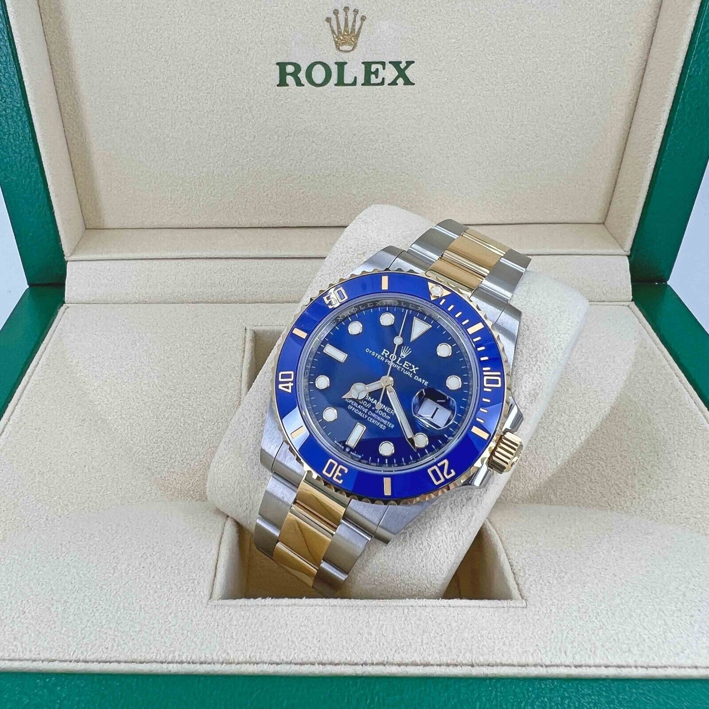 Rolex Submariner Date, Stainless Steel and 18k Yellow Gold, 41mm, Ref# 126613lb-0002, Dial