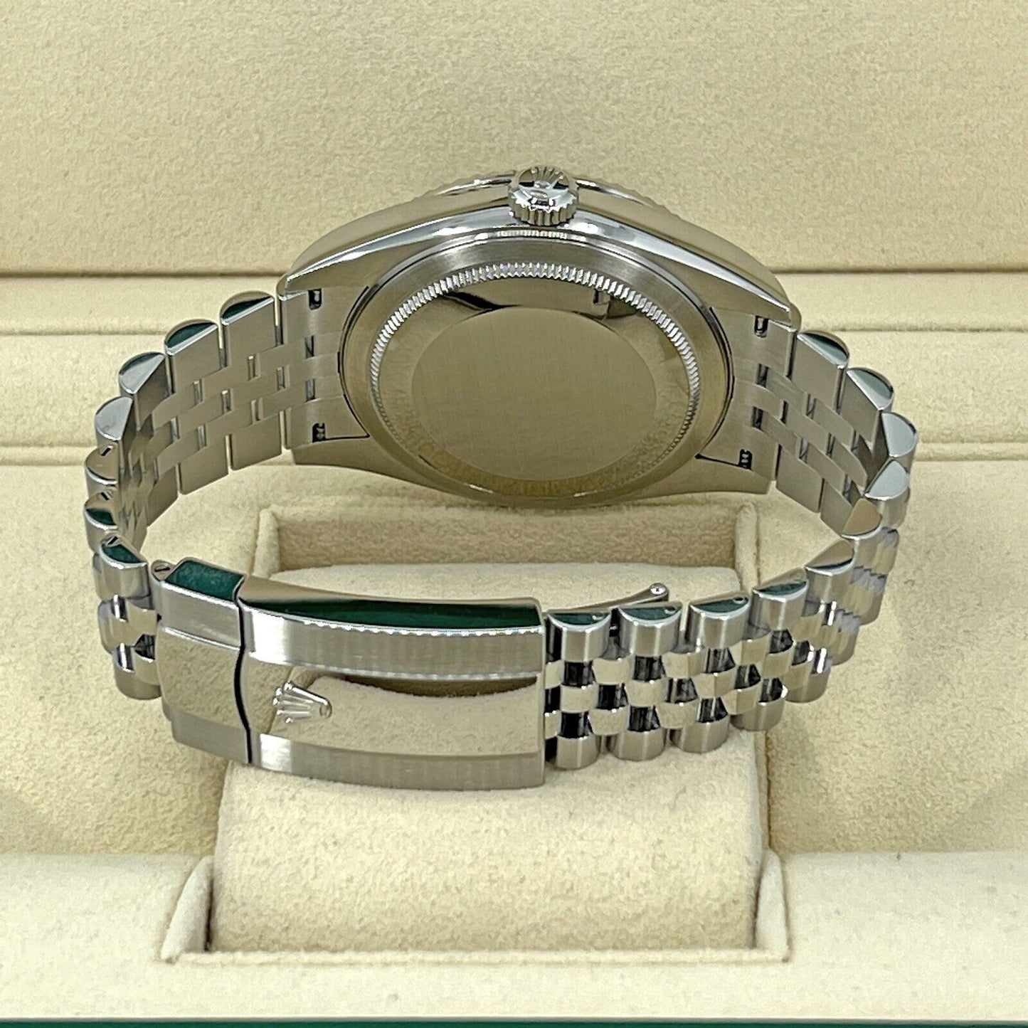 Rolex Sky-Dweller Stainless Steel and 18k White Gold Blue 42mm Jubilee, Ref# 326934-0004, Back 1
