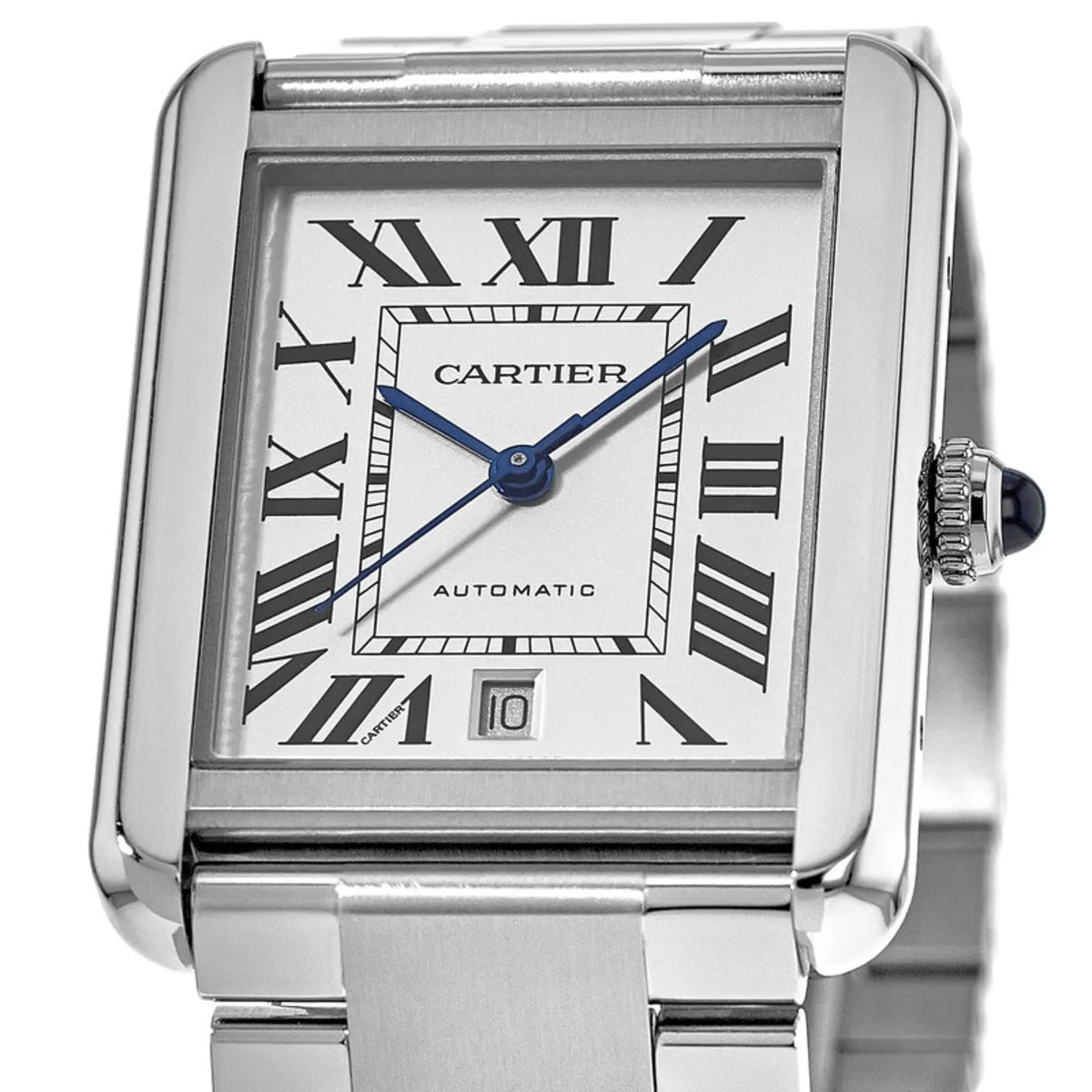 Unworn, Cartier Tank Solo, Stainless Steel, 41mm x 31mm, Ref# W5200028, Dial