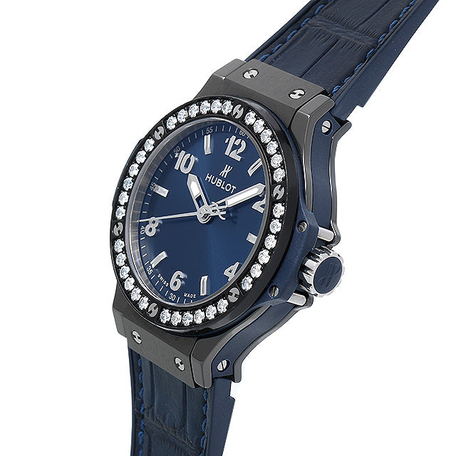 Hublot Big Bang, Ceramic Blue Diamonds, 38mm, Ref# 361.CM.7170.LR.1204, Right