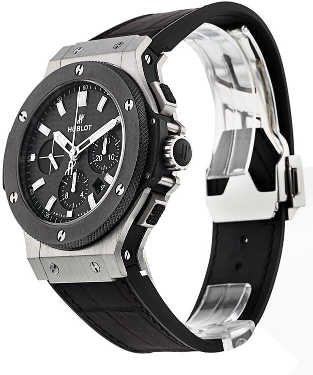Hublot Big Bang, Steel Ceramic Chronograph Evolution Automatic 44mm, Ref# 301.SM.1770.RX, Strap