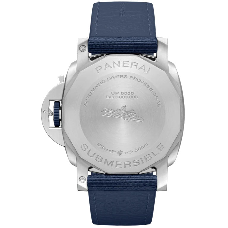 Back Panerai Submersible QuarantaQuattro ESteel™ Blu Profondo Ref# PAM01289