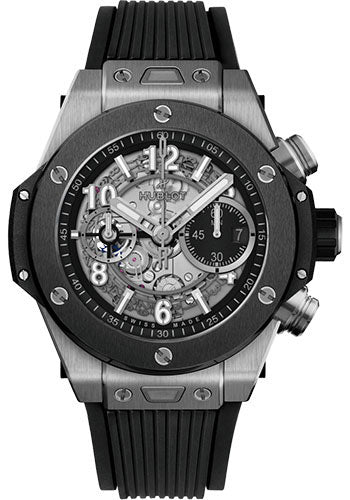 Hublot Big Bang Unico Titanium Ceramic 44mm, Titanium and Black Ceramic, Ref# 421.NM.1170.RX, Unworn 2025