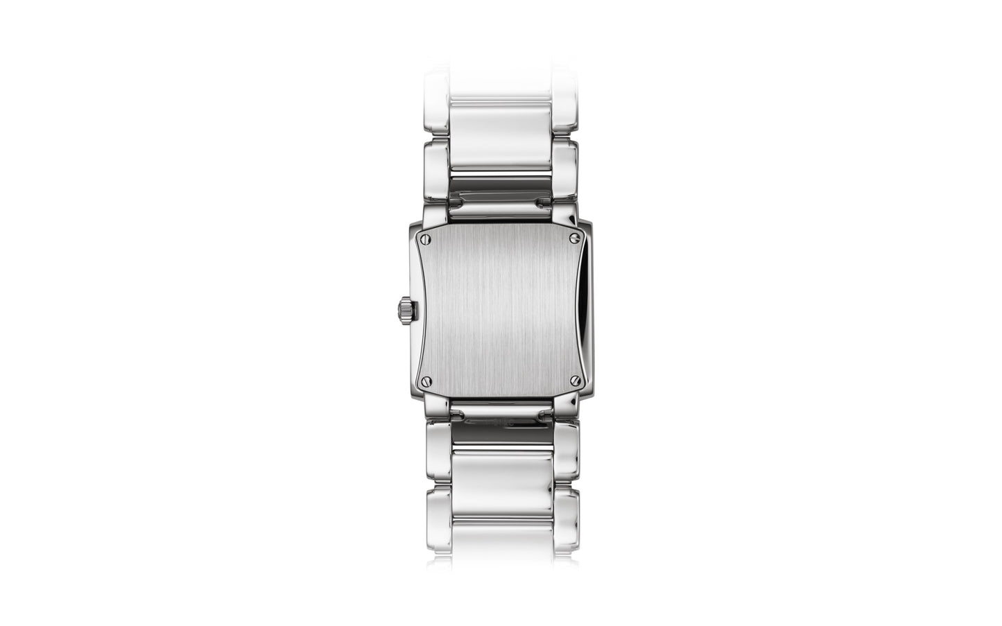 Patek Philippe Twenty~4 Quartz Ladies Watch, Stainless Steel with 36 Diamond (~0.42 ct), 25.1 x 30 mm, Ref# 4910/1200A-010, Back