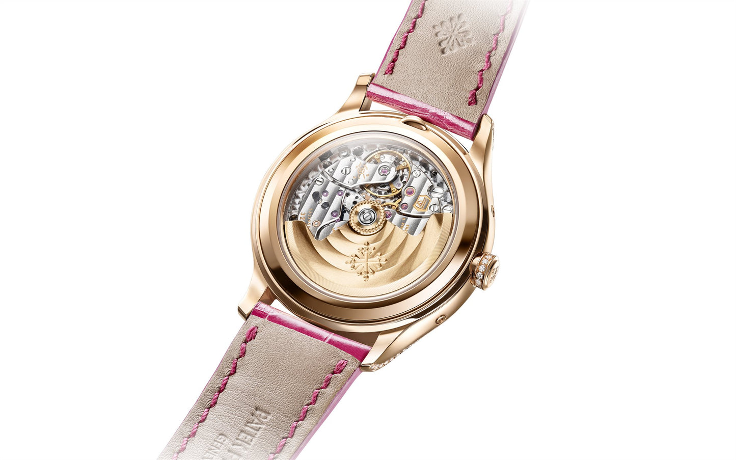 Patek Philippe Complication, 18k Rose Gold set with 155 diamonds (~1.34 ct), 38mm, Annual Calendar Ref# 4947R-001, Back 1