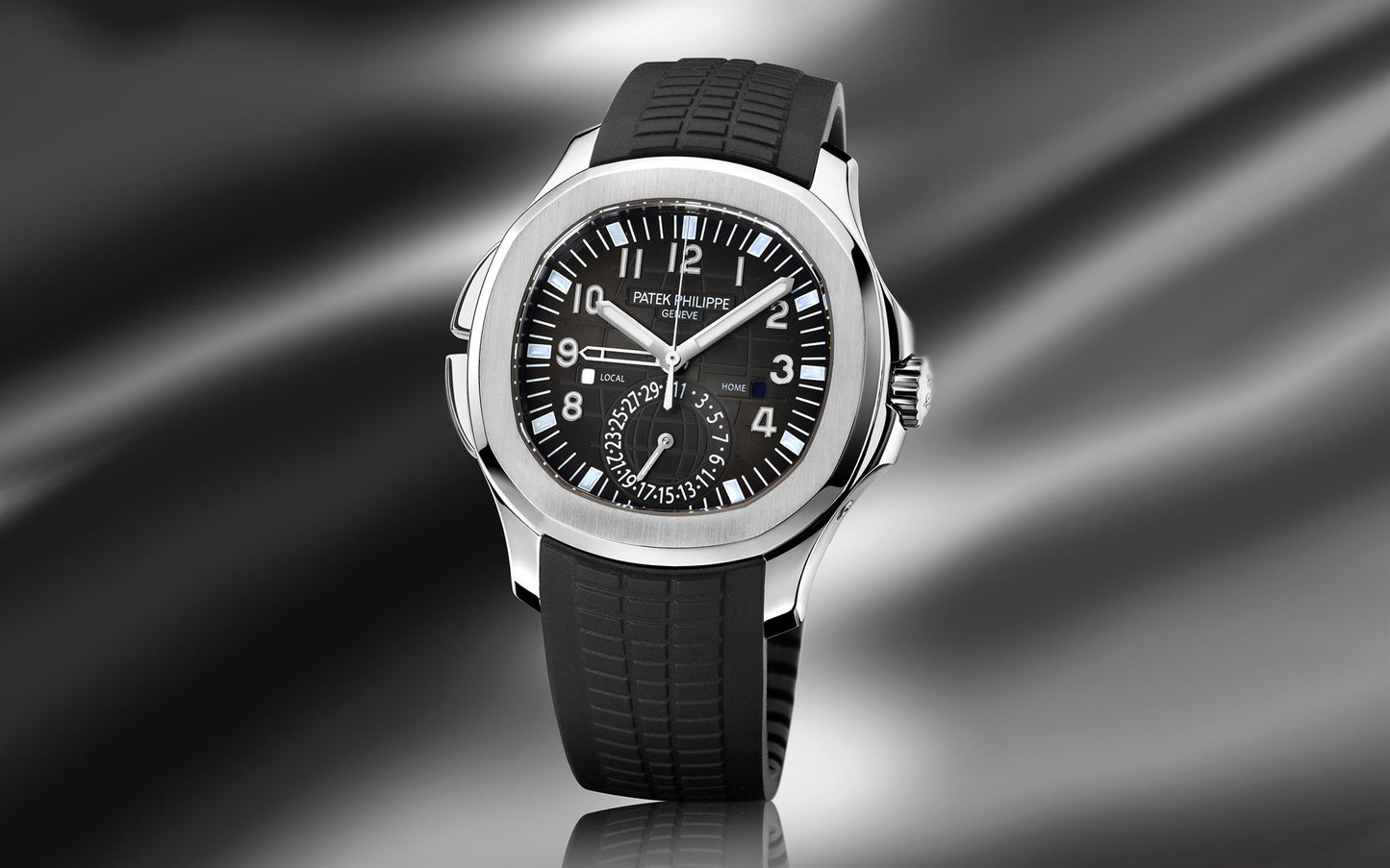 Patek Philippe Aquanaut Travel Time, Stainless Steel, 40,8mm, Ref# 5164A-001, Main view