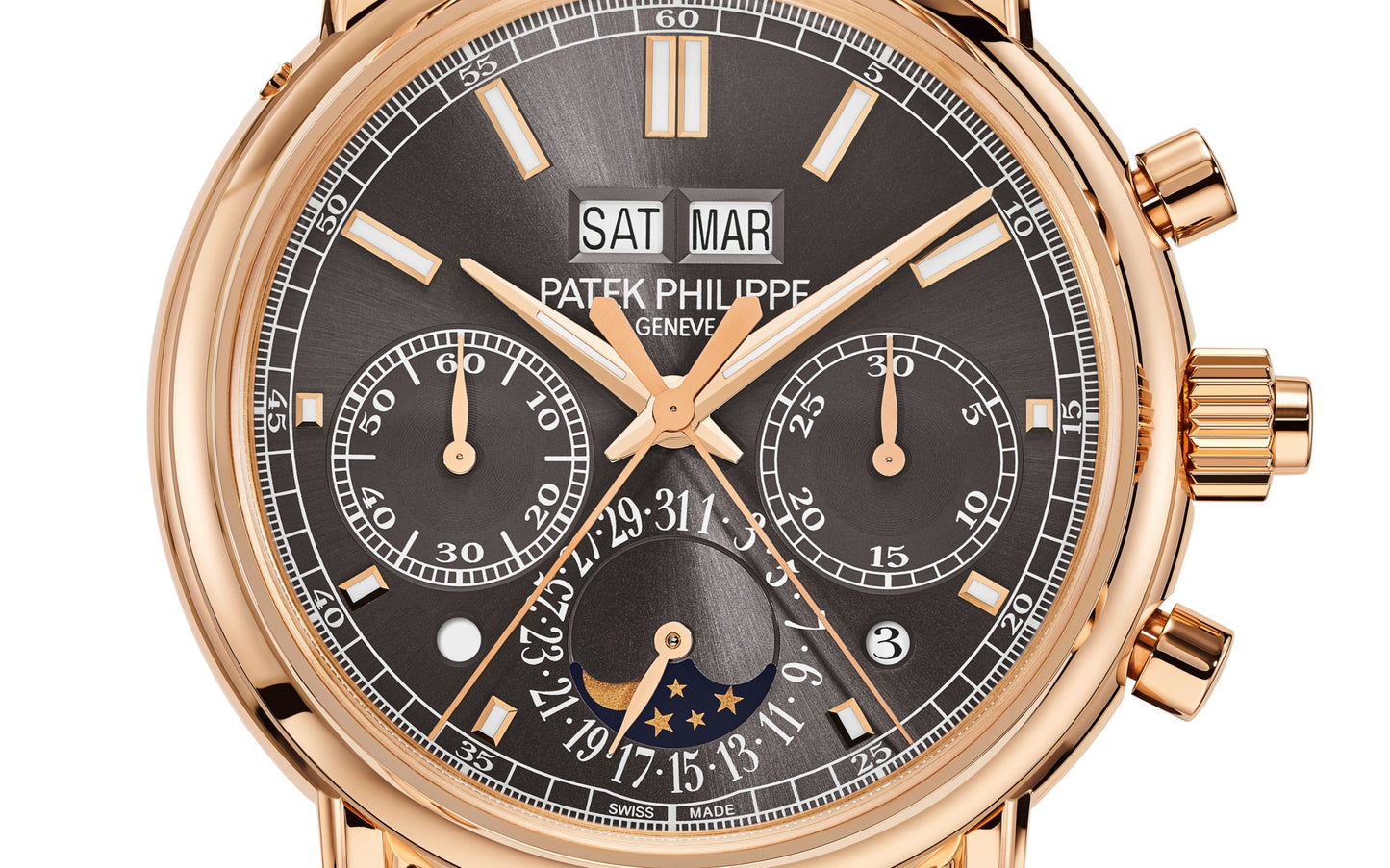 Patek Philippe Grand Complication, 18k Rose Gold, 40mm, Ref# 5204R-011, Dial
