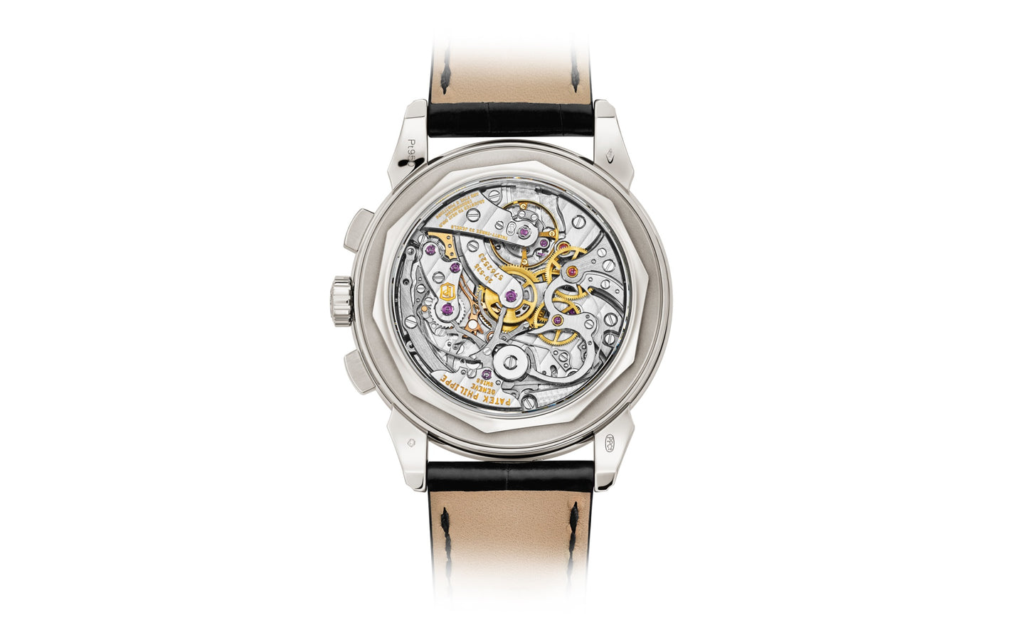 Patek Philippe Grand Complication, Platinum set with baguette diamonds, 41mm, Ref# 5271P-001, Back