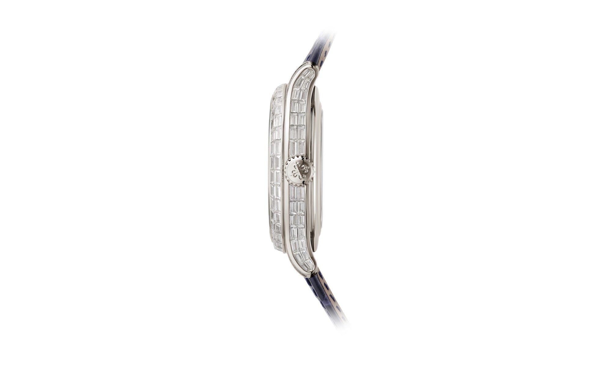 Patek Philippe Grand Complication, Platinum set with baguette diamonds and sapphires, 42mm, Ref# 5374/300P-001, Right