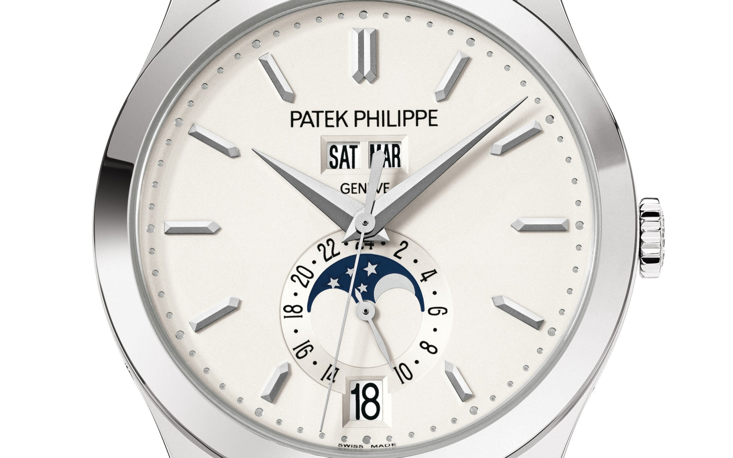 Patek Philippe Grand Complication, 18k White Gold, 38,5mm, Annual Calendar Ref# 5396G-011, Dial