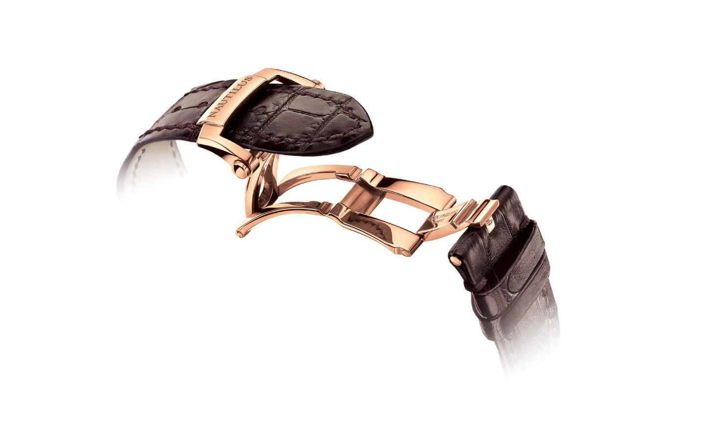 Patek Philippe Nautilus Date, Moon Phases Watch, 18k Rose Gold, 40mm, Ref# 5712R-001, Clasp