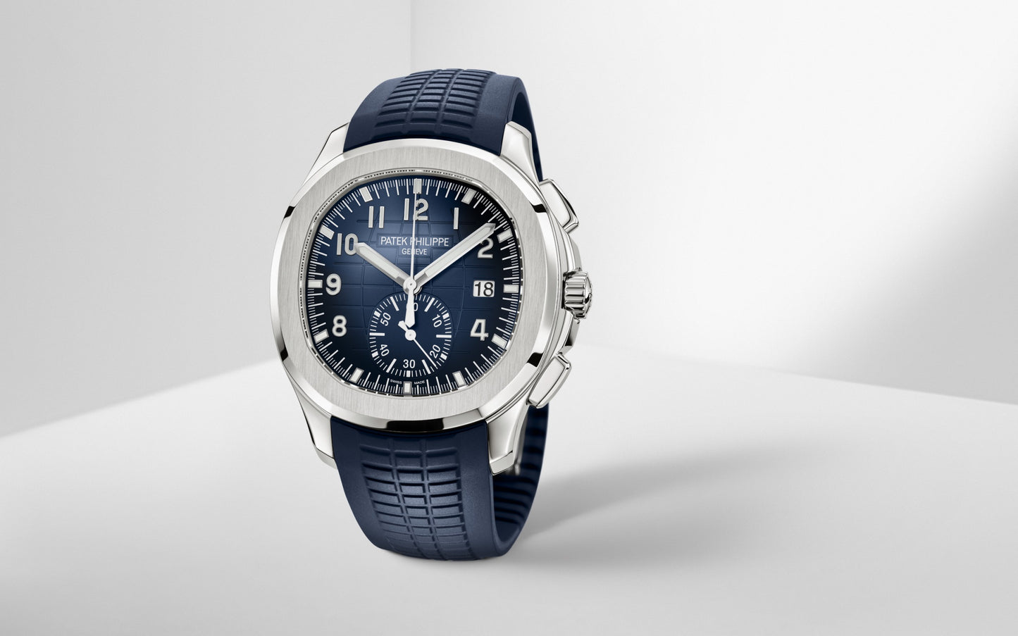Patek Philippe Aquanaut Chronograph, 18k White Gold, 42,2mm, Ref# 5968G-001, Main view