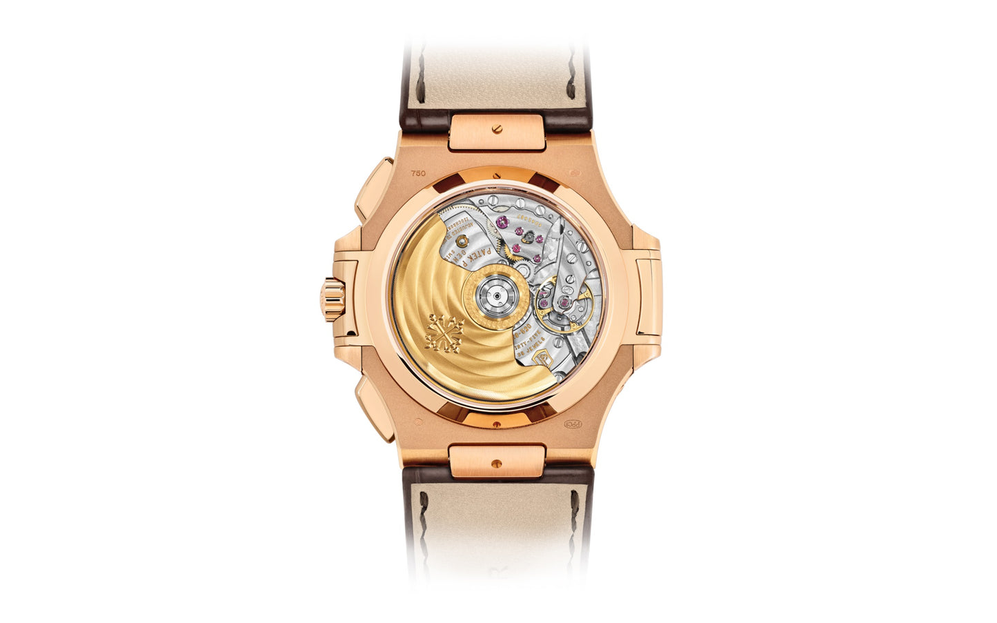 Patek Philippe Nautilus Flyback Chronograph, Date Watch, 18k Rose Gold, 40,5 mm, Ref# 5980R-001, Back
