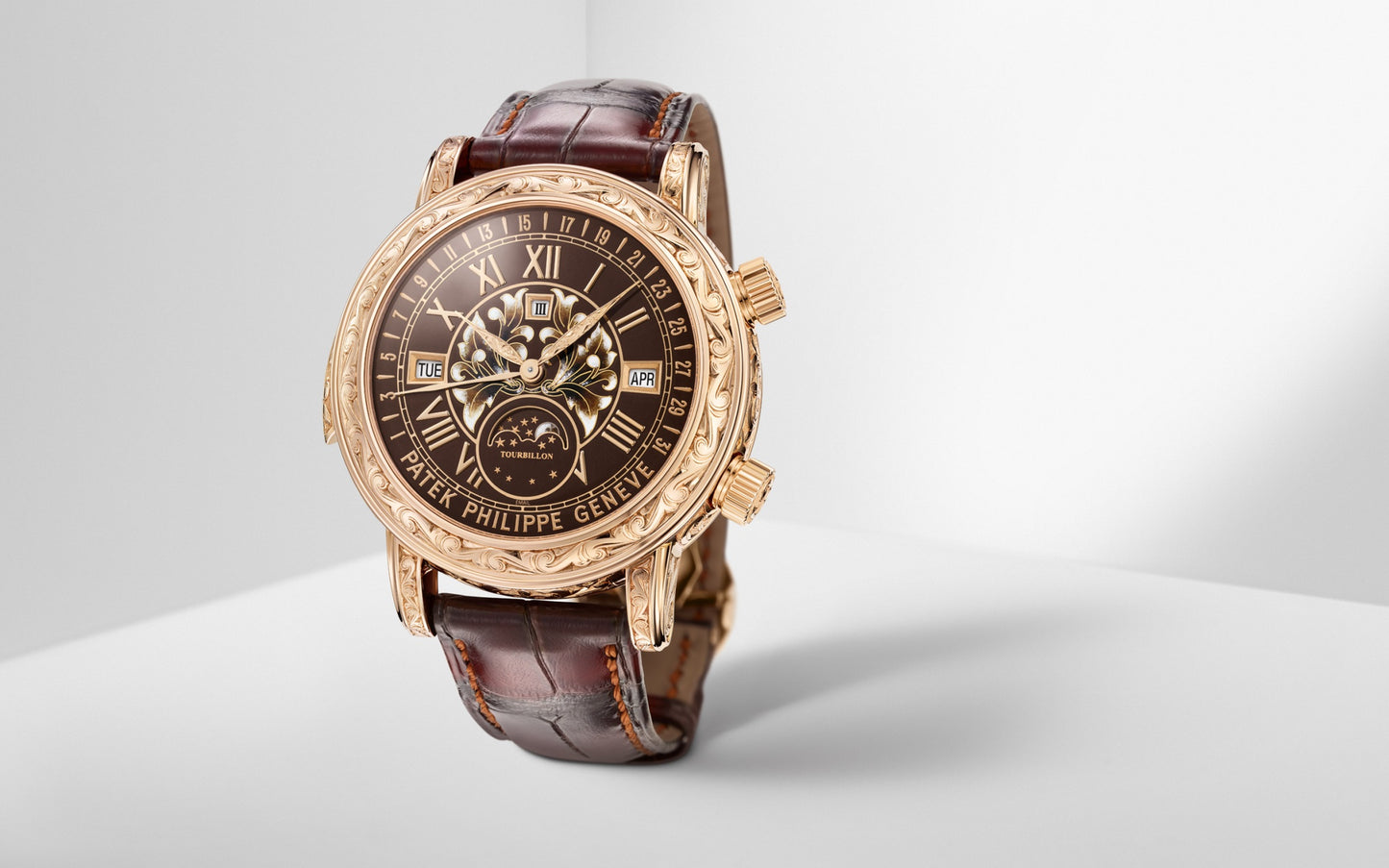 Patek Philippe Grand Complication, 18k Rose Gold, 44mm, Sky Moon Tourbillon Ref# 6002R-001, Main view