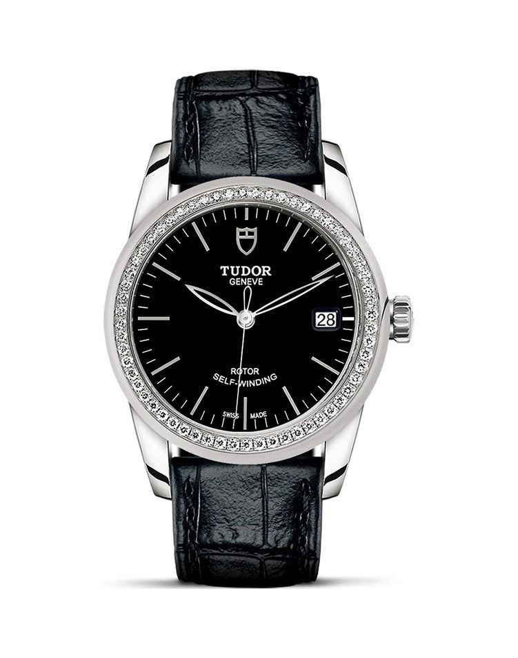 Tudor Glamour Date, Stainless Steel and Diamond-set bezel, 36mm, Ref# M55020-0052