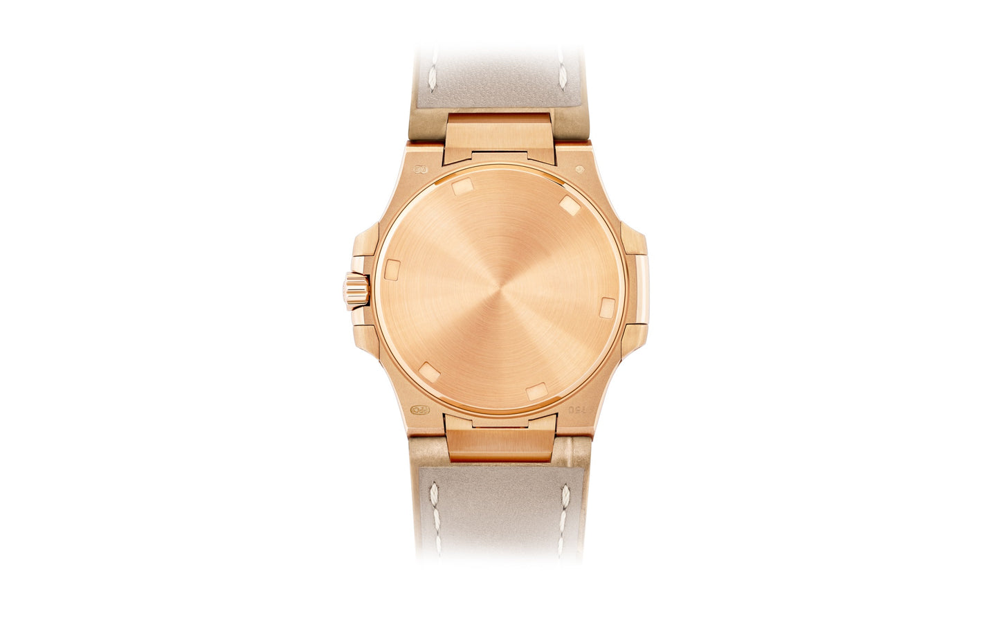 Patek Philippe Nautilus Quartz Diamond Ladies Watch, 18k Rose Gold, 32mm, Ref# 7010R-011, Back