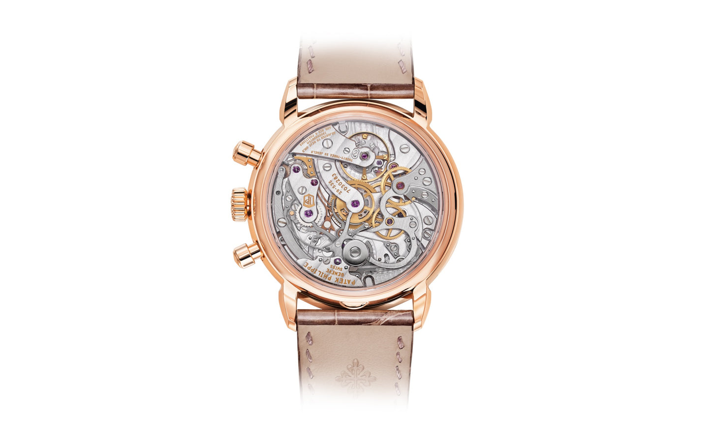 Patek Philippe Complication, 18k Rose Gold, Ladies Chronograph 38mm, 99 diamonds: ~0.99 ct., Ref# 5172G-010, Back