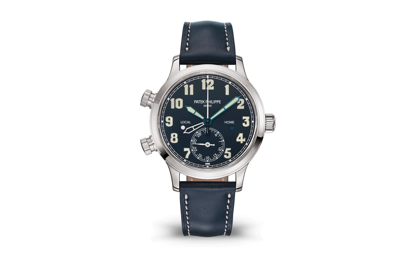 Patek Philippe Complication, 18k White Gold, Calatrava Pilot Travel Time 37,5mm, Ref# 7234G-001 1