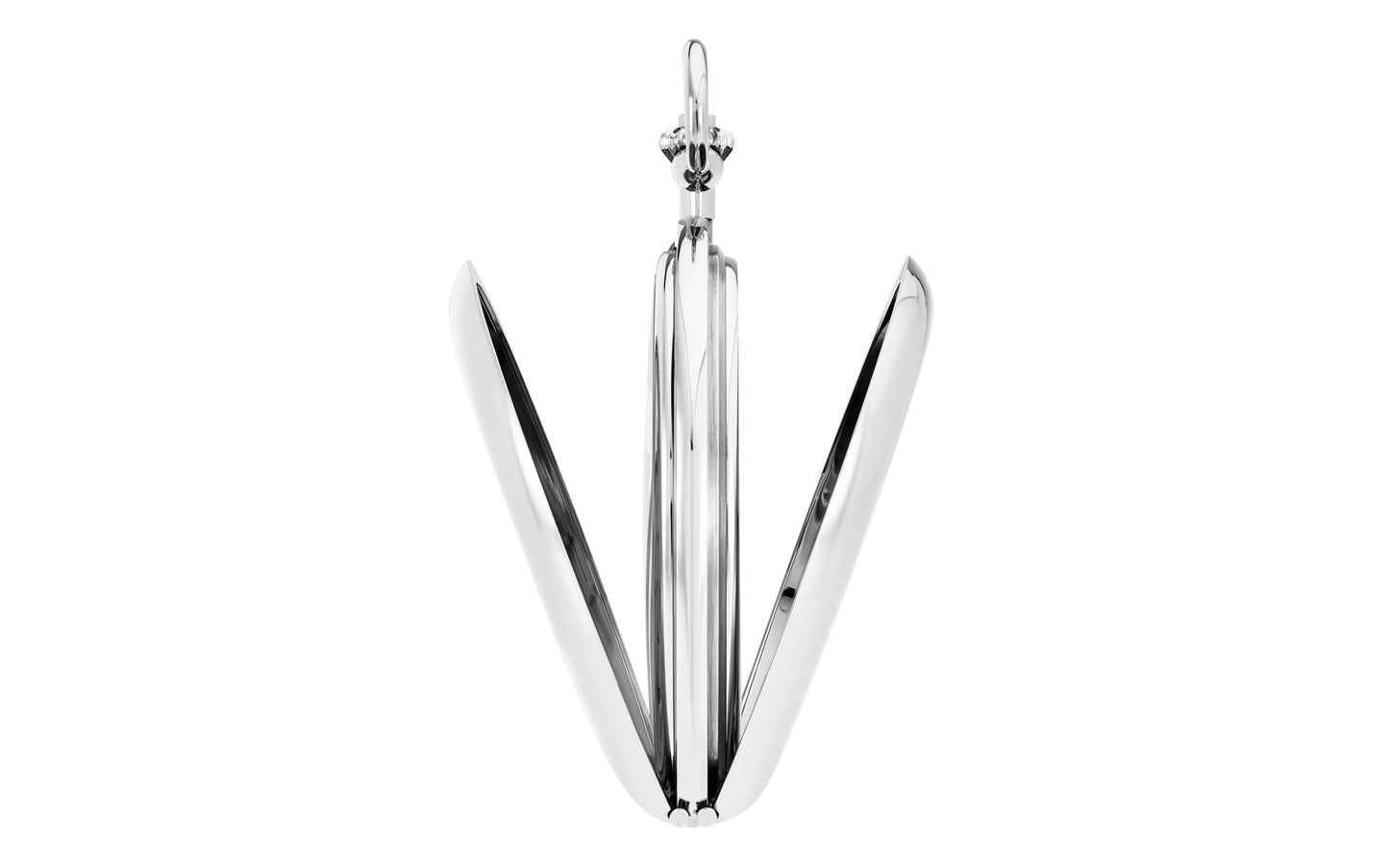 Patek Philippe Hunter-Case Pocket Watch, 18k White Gold, 48mm, Ref# 980G-010, hinged case covers