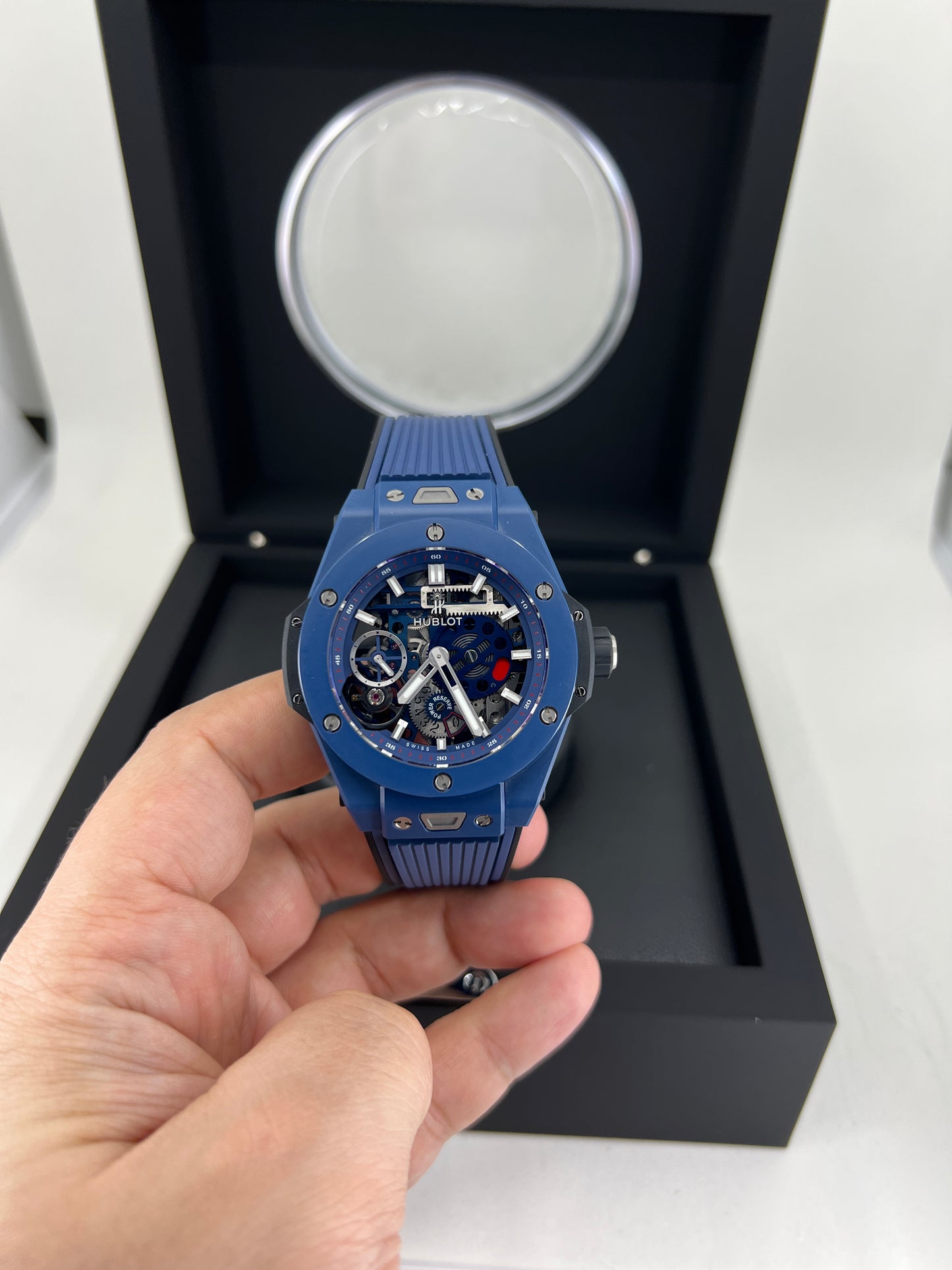 Hublot Big Bang Meca-10 Ceramic Blue 45mm, Ref# 414.EX.5123.RX, Unworn 2025