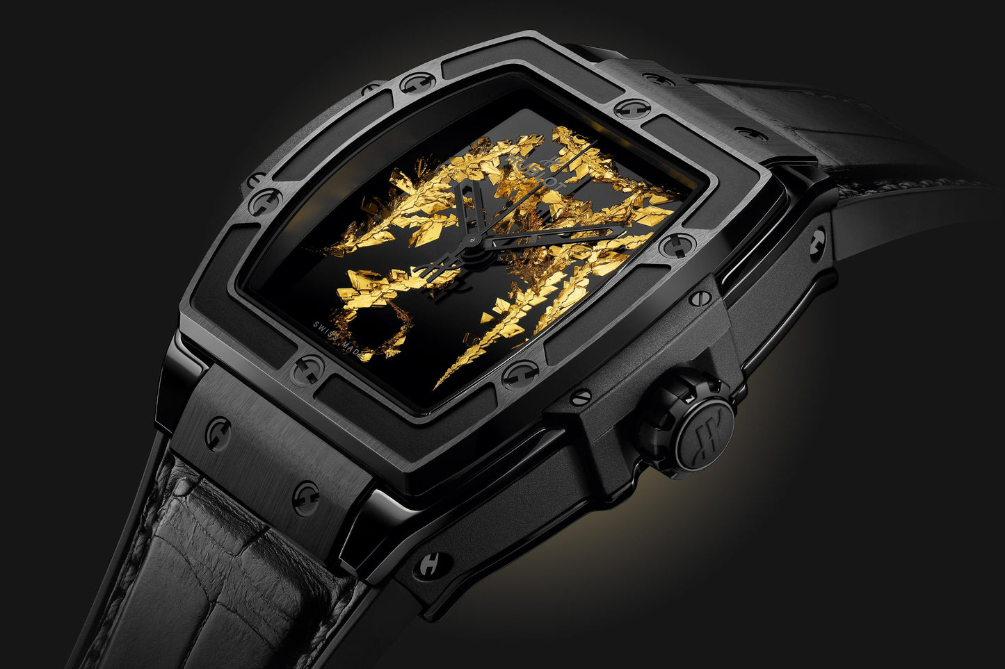 Side Hublot Spirit of Big Bang GOLD CRYSTAL Ref# 643.CX.0660.LR