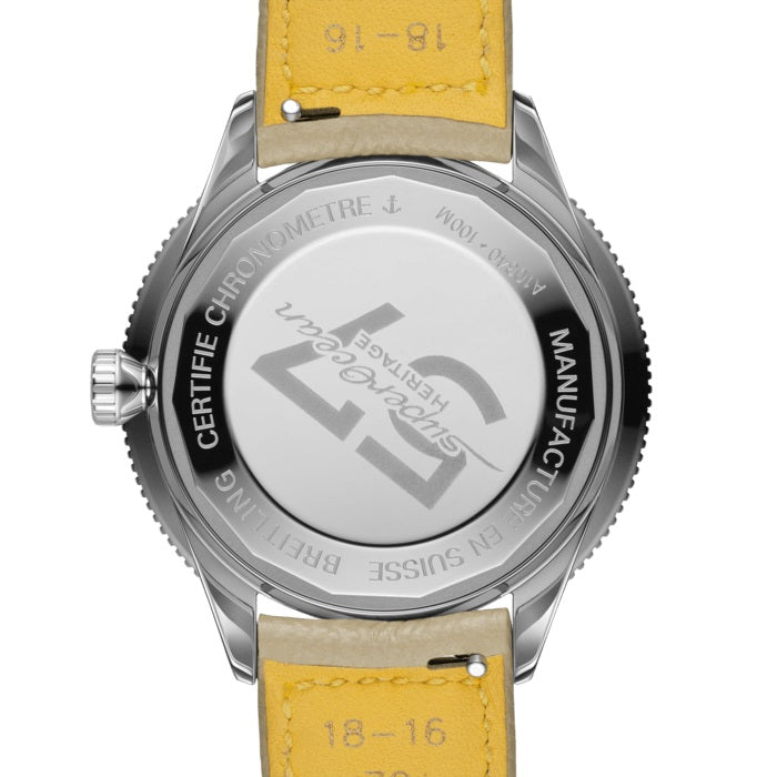 Back Breitling Superocean Heritage ’57 Pastel Paradise Stainless Steel 38 mm Ref# A10340A41A1X1