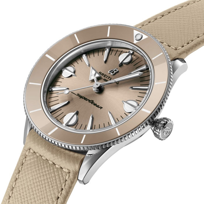 Dial Breitling Superocean Heritage ’57 Pastel Paradise Stainless Steel 38 mm Ref# A10340A41A1X1