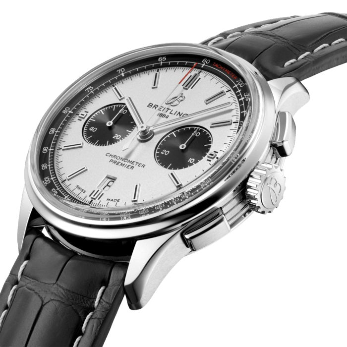 Dial Breitling Premier B01 Chronograph 42 Stainless Steel Ref# AB0118221G1P1