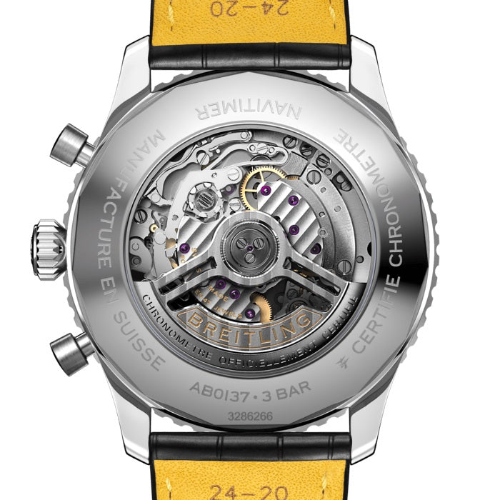 Back Breitling Navitimer B01 Chronograph 46 Stainless Steel Ref# AB0137211B1P1