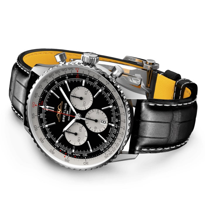 Side Breitling Navitimer B01 Chronograph 46 Stainless Steel Ref# AB0137211B1P1