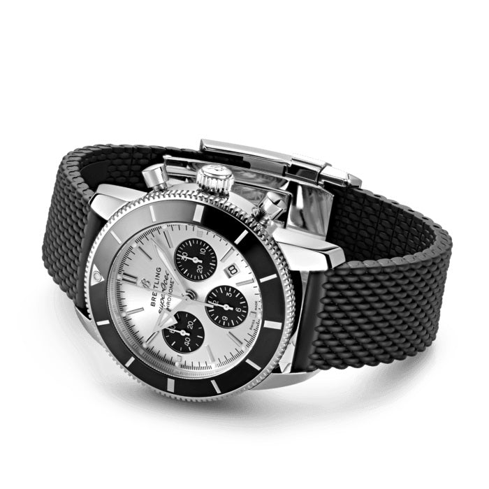 Side Breitling Superocean Heritage B01 Chronograph 44 Stainless Steel Ref# AB0162121G1S1