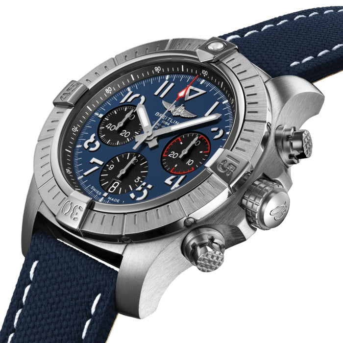 Dial Breitling Avenger B01 Chronograph 45 Stainless Steel Ref# AB01821A1C1X1