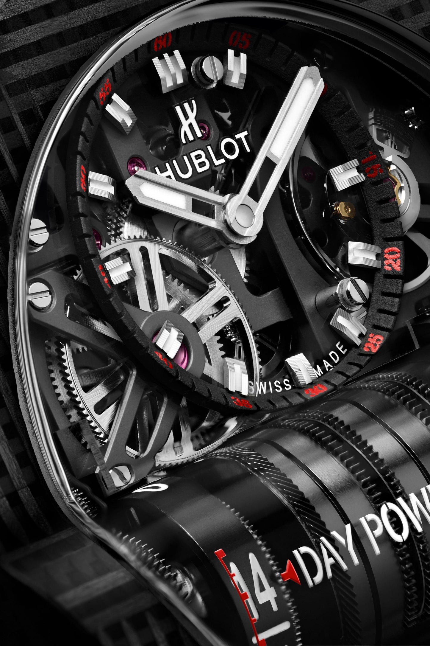 Dial Hublot Big Bang MP-11 POWER RESERVE 14 DAYS 3D CARBON Ref# 911.QD.0123.RX