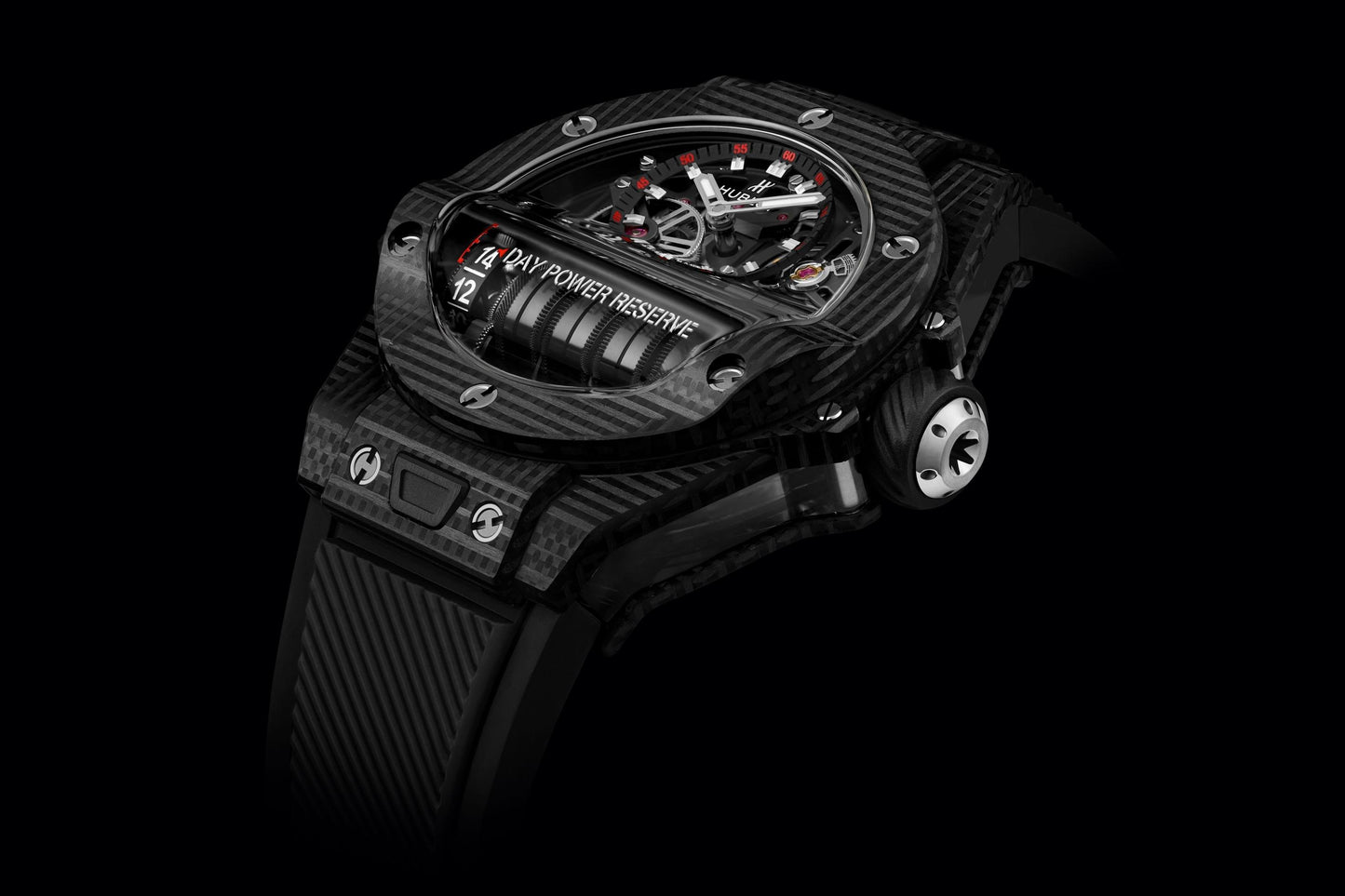 Side Hublot Big Bang MP-11 POWER RESERVE 14 DAYS 3D CARBON Ref# 911.QD.0123.RX